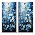 thumbnail image 2 of Designart "pasture Of Forgetmenots Flowers II" Meadow Framed Wall Art Set Of 2 - Blue Landscapes Framed Canvas Set For Living Room Decor, 2 of 7