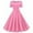 *Pink, variant on Whlbf Summer Dresses Discounts Women Cocktail Dresses Fashion V-neck Sleeveless Vintage Printed Party Stretchy