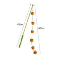 thumbnail image 6 of Koiauber Interactive Cat Wand Toy Cat Teaser Stick String Toy with Furry Plush Balls for Indoor Cats to Play And Exercise, 6 of 8