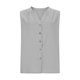thumbnail image 4 of Eres Más Que una Camisa de Puntuación de Prueba Blusa de Botón sin Mangas de Color Sólido Casual para las Mujeres, Camisetas de Mujer Cuello en V Moda de Poliéster para el Verano, 4 of 8