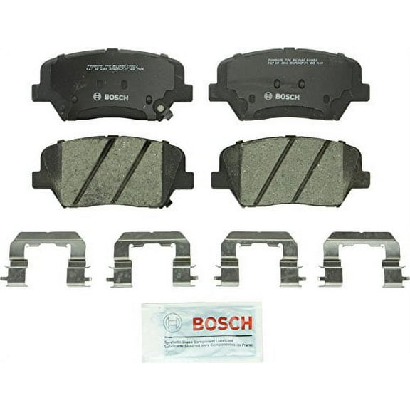 Bosch BC1432 QuietCast Premium Ceramic Disc Brake Pad Set For: Hyundai Azera, Santa Fe; Kia Sorento, Front