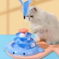 thumbnail image 2 of <p>Cat Turntable Ball Toy, Safe 3 Levels Interactive Kitten Tower Roller Toy Detachable Durable With 3 Balls For Kitten</p>, 2 of 7