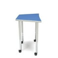 thumbnail image 2 of OFM Adapt 33" Trapezoid Mobile Training Table in White, 2 of 4