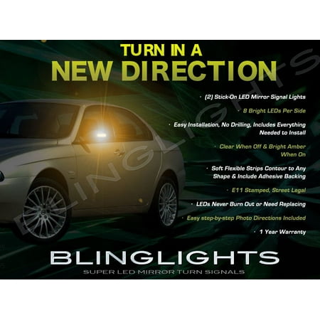For Alfa Romeo 156 LED Side Mirror Turnsignals Lights Accents Mirrors Turn Signals Lamps Signalers