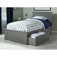 thumbnail image 3 of AFI Nantucket Twin Wood Platform Bed with Matching Footboard and Storage Drawers, Grey, 3 of 7