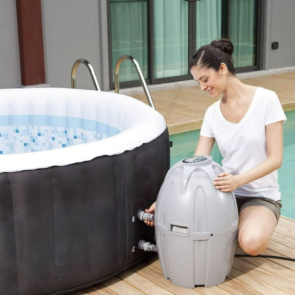 Coleman SaluSpa Inflatable Hot Tub + Spa Support Kit + Filter Cartridge (3 Pack) Coleman SaluSpa Inflatable Hot Tub + Spa Support Kit + Filter Cartridge (3 Pack)