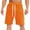 Orange, variant on cllios Mens Shorts Classic 5 Inch Cotton Twill Workout Shorts with Pockets Lightweight Elastic Waistband Drawstring Sports Shorts