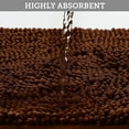 thumbnail image 5 of Plush Microfiber Non Slip Soft Bathroom Rug, Absorbent Machine Washable Chenille Bath Mat | Quick Dry Shag Carpet, Great for Bath, Shower, Bedroom, or Door Mat, 32"x20", 5 of 6