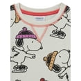 thumbnail image 3 of Peanuts Baby and Toddler Girl Snoopy Crewneck Sweatshirt, Sizes 12 Months-5T, 3 of 6