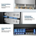 thumbnail image 4 of Nipus 24 in 160 Can Drawer Beverage refrigerator,5.2 cu.ft.Dual Zone,Under Counter Built-In Stainless Steel for Home & Commercial Use, 4 of 13