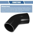 thumbnail image 4 of Unique Bargains 1 Pcs 76mm 2.99" ID 90mm 3.54" Length 45° Black Car Silicone Hose, 4 of 7