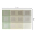 thumbnail image 4 of Unique Bargains Placemats Set of 6 for Dining Table Decor Washable Table Mat Gray Green, 4 of 7