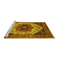 thumbnail image 2 of Ahgly Company Machine Washable Indoor Rectangle Oriental Yellow Industrial Area Rugs, 6' x 9', 2 of 4
