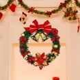 thumbnail image 2 of Hvmvliv 11.81in Artificial Christmas Wreath with Bow Front Door Xmas Wreath for Outdoor Christmas Decoration Multicolor, 2 of 7