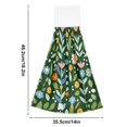 thumbnail image 6 of Yayeee Kitchen Hanging Hand Towels Set of 2 with Loop Bathroom Absorbent Tie Towel, Flourish Flowers Pattern, 6 of 7