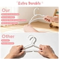 thumbnail image 2 of 20 Pack Baby Hangers, 11 Inch Kids Plastic Hangers for Closet, Durable Non-Slip Children’s Clothes Hangers for Shirts, Pants, Outfits, 2 of 7