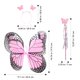 thumbnail image 3 of 1 juego de diadema de alas de hada de mariposa, varita de hada, accesorios de disfraz para niños, suministros de cosplay, 3 of 7