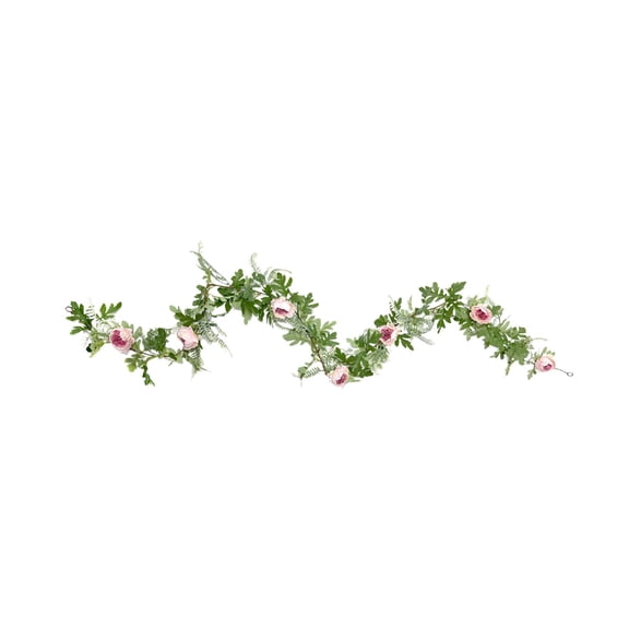 Qiweii 6 Feet Phoenix Tail Peony Artificial Flower VineLifelike Floral Garland for Spring Wedding and Home Decor