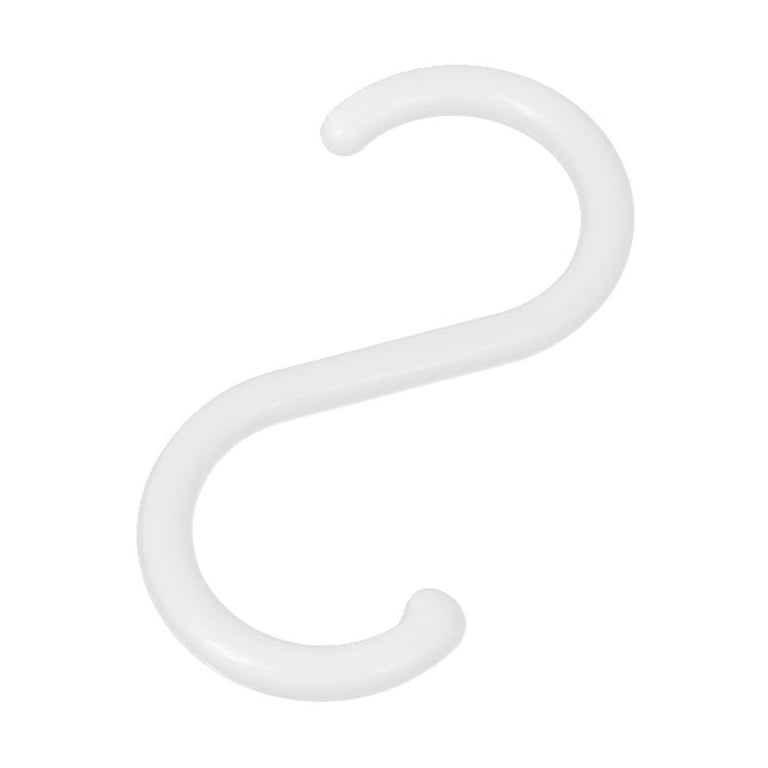 Housoutil 2-Pack Plastic Z Hooks - Towel Hooks, Seat Hangers, Door Hooks For Bathroom & Kitchen Storage