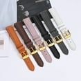 thumbnail image 5 of BISONSTRAP Elegant Leather Watch Straps, Quick Release, Watch Bands for Women and Men, 16mm, Dark Brown (Gold Buckle), 5 of 7