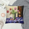 thumbnail image 2 of Creowell Flowers Pillow Covers for Couch Sofa Indoor Outdoor Pillow Case Home Decor 1PC 20x20in, 2 of 5