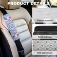 thumbnail image 5 of Uorisanigo Mandala Flower Auto Seat Belt Cover Thick Plush 2-Pack Universal Car Seat Belt Pads Cover Soft Flannel Car Seat Strap Pads Shoulder Pad for Car Interior Accessorie, 5 of 7