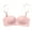 Pink, variant on Push Up Padded Backless Bra - No Underwire Bras for Women Convertible Bra Lightly Smoothing Comfort Bralettes Demi-Cup Bra Gathering Underwear