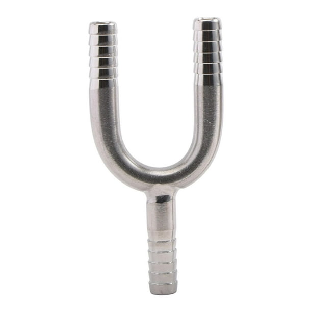 Accesorio de púas en forma de Y de acero inoxidable de 3 vías, ligero y robusto para jardín 7 mm