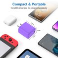 thumbnail image 7 of USB C Block, FiveBox 20W PD USB C Charger Block, 3 Pack Type C Charger Fast Charging USB C Wall Charger Plug Power Adapter USB C Brick Cube Box Charging Station Compatible for iPhone, Android, Purple, 7 of 7