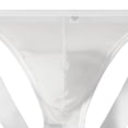 thumbnail image 3 of oelaio Men's See-Through Mesh Thong Tight Jockstrap Underwear Stretchy Hip Lifting Sports Supporters White M, 3 of 4