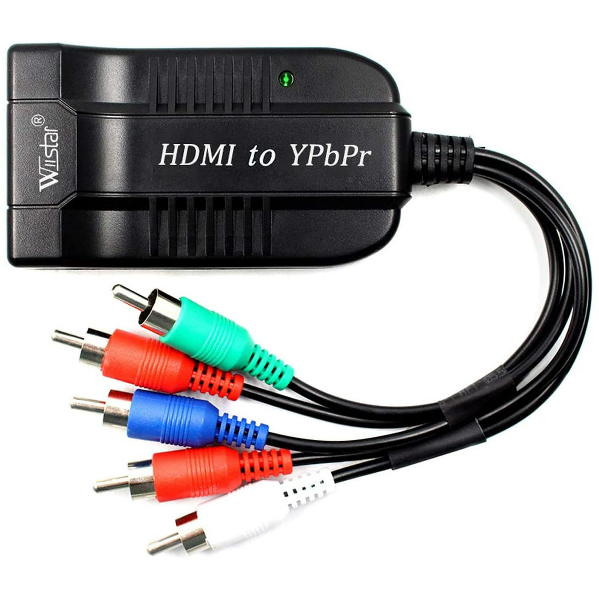 Wiistar HDMI to Component YPbPr RGB Converter HDMI to Male 5RCA Adapter 1080P with Audio Output R L Audio for HDTV Walmart