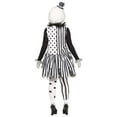 thumbnail image 3 of Fun World Killer Clown Fancy-Dress Costumes for Women with Sheer Ruffled Collar, Size 1X, 3 of 3
