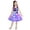 July 4th dress for girls-Dark Purple, variant on Girls Sleeveless LED Light Up Dress Flower Decoration Dance Party Princess Gown with Headband Set