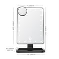 thumbnail image 2 of Impressions Vanity Touch XL Dimmable LED Makeup Mirror, Tabletop Lighted Vanity Mirrors (Black), 2 of 12