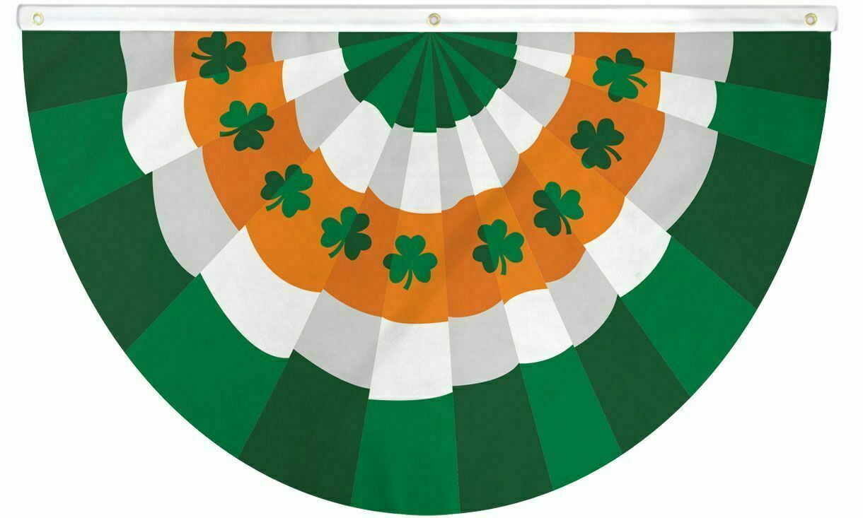 St Patricks Day Irish Ireland Party Shamrock Flag 5 x 3 FT 100% Polyester 
