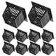 thumbnail image 5 of 10pcs Cesta de siembra Raíz de siembra verde Planta cuadrada Cultivo de agua Jardín Siembra de invernadero Macetas de cultivo sin suelo Negro, 5 of 6