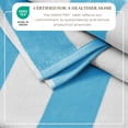 thumbnail image 2 of 100% Cotton Cabana Striped Oversized Beach & Pool Towels (35" x 70", Air Blue), 2 of 6