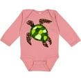 thumbnail image 3 of Inktastic Turtle Illustration Boys or Girls Long Sleeve Baby Bodysuit, 3 of 5