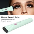 thumbnail image 6 of LAZIOEGR Electric Heated Eyelash Curler Rechargeable 3 Temperature Modes with Cleaning Brush Long Lasting Handheld, Green (5.6 in / 14.2 cm), 6 of 9