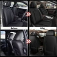thumbnail image 4 of LAONNVIR Leather Auto Car Seat Covers Front Row Seat Protector Fit for Ford Edge 2007-2024 2 Seats Front Set Universal Fit (Beige), 4 of 6