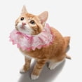 thumbnail image 1 of Collar para gatos Bufanda para mascotas Suministros para mascotas Accesorios Baberos navideños Collar para cachorros Cachorro Animales pequeños Gato Rosa, 1 of 8