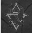 thumbnail image 2 of Triangle Dolphin Symbol Spirit Animal Womens Slim Fit Graphic Tee Brisco Brands S, 2 of 4