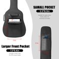 thumbnail image 4 of LETSROCK 38 40 41 Inch Electric Guitar Bag, Electric Guitar Gig Bag 0.35 Inch Waterproof Thick Padding Backpack Soft Ele, 4 of 9