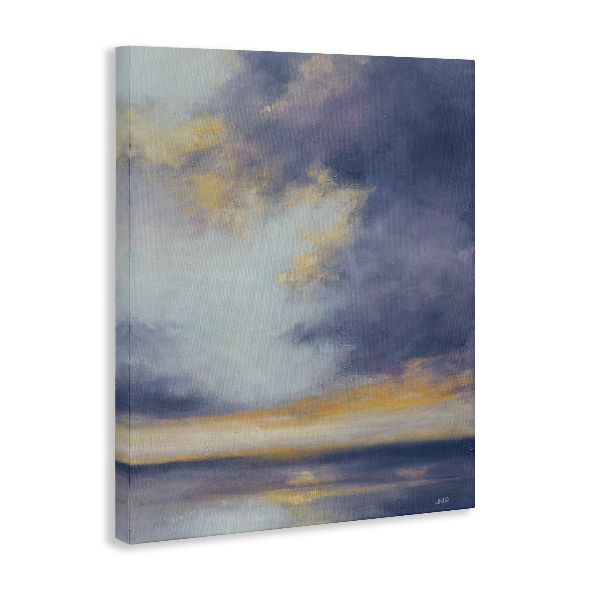 Stupell Industries Light Of Dawn Seascape Landscape Painting Gallery Wrapped Canvas Art Print Wall Art, 24 x 30