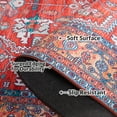 thumbnail image 5 of SAFAVIEH Tucson Gwendolyn Oriental Machine Washable Runner Rug, Rust/Navy, 2'6" x 20', 5 of 11