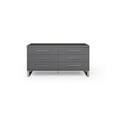 thumbnail image 6 of 59" Grey Solid And Manufactured Wood Six Drawer Dresser, 6 of 6