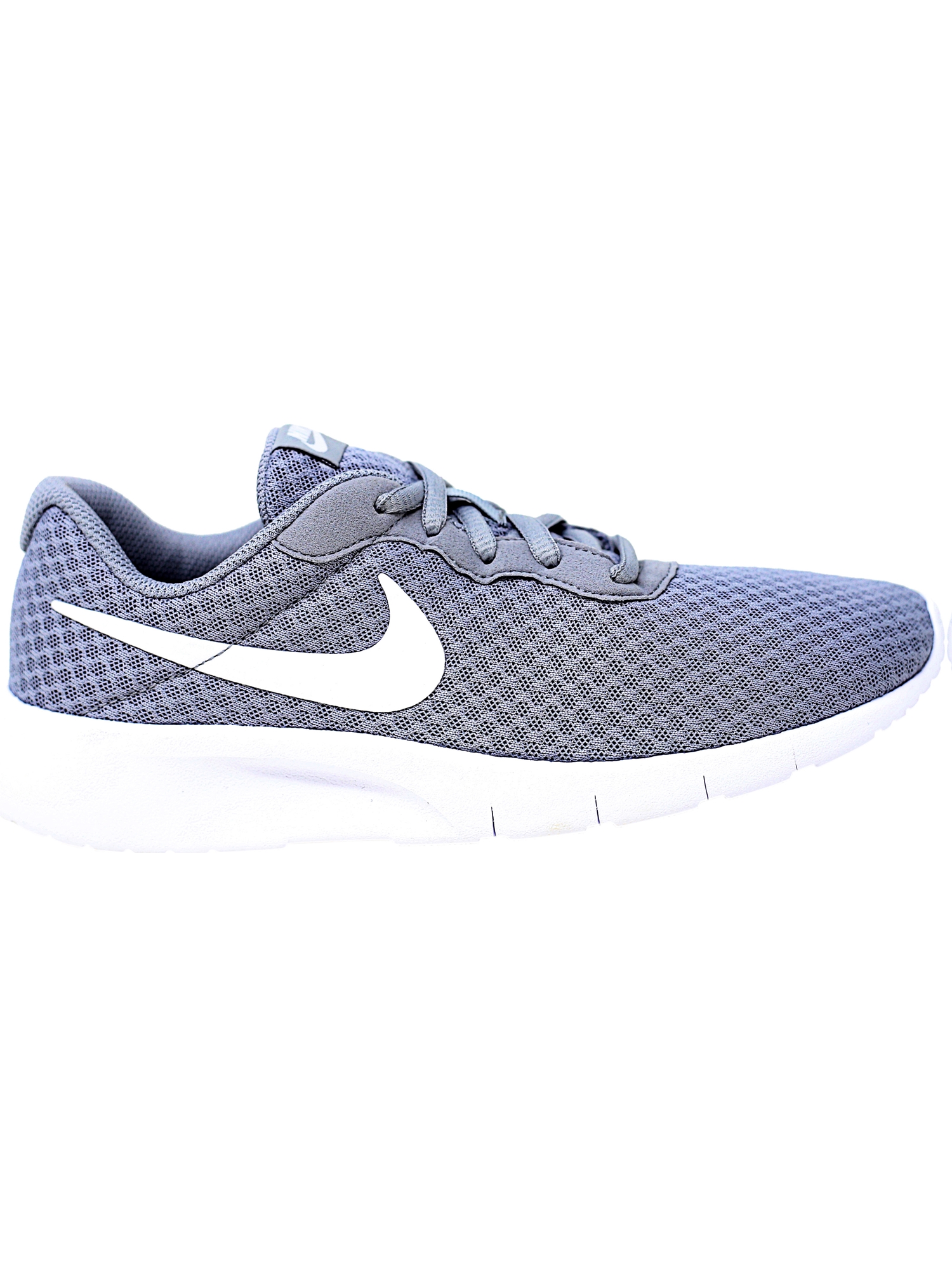 Nike Tanjun Wolf Grey / White - Ankle-High Mesh Running Shoe 7M - image 3 of 6