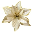 thumbnail image 1 of Adornos para árbol de Navidad KEPATO con purpurina Poinsettia (dorado), 1 of 7