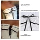 thumbnail image 4 of Top de tubo para mujer, corte ajustado, plisado, jacquard, con cordones, sin mangas, sin tirantes, para fiesta, bar, citas, blanco L, 4 of 8