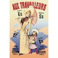 thumbnail image 2 of Choubrac, Alfred 17x24 Black Modern Framed Museum Art Print Titled - Aux Travailleurs, 2 of 4